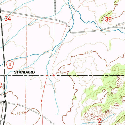 United States Geological Survey School Section Mountain, WY (1992, 24000-Scale) digital map