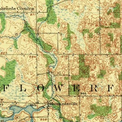 United States Geological Survey Schoolcraft, MI (1922, 62500-Scale) digital map