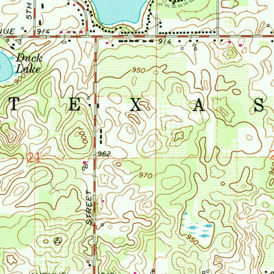 United States Geological Survey Schoolcraft NW, MI (1967, 24000-Scale) digital map