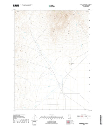United States Geological Survey Schoolhouse Butte, NV (2018, 24000-Scale) digital map