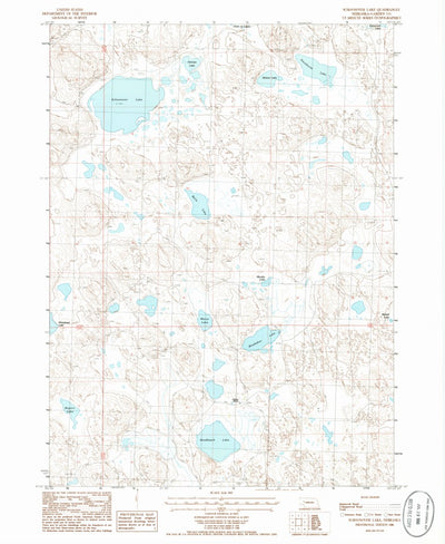 United States Geological Survey Schoonover Lake, NE (1986, 24000-Scale) digital map