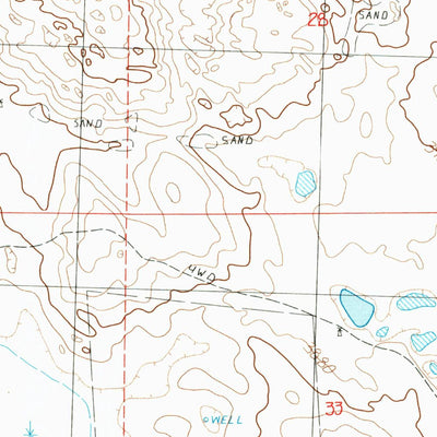United States Geological Survey Schoonover Lake, NE (1986, 24000-Scale) digital map