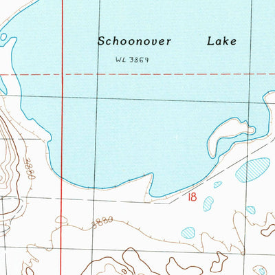 United States Geological Survey Schoonover Lake, NE (1986, 24000-Scale) digital map