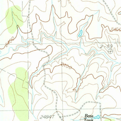 United States Geological Survey Schott Mountain, TX (1985, 24000-Scale) digital map