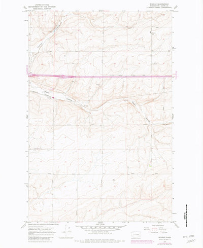 United States Geological Survey Schrag, WA (1967, 24000-Scale) digital map