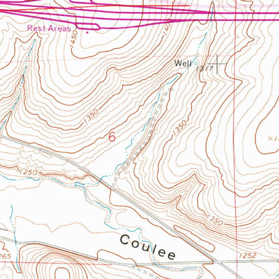 United States Geological Survey Schrag, WA (1967, 24000-Scale) digital map