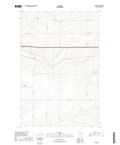 United States Geological Survey Schrag, WA (2020, 24000-Scale) digital map