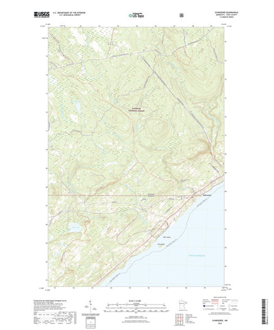 United States Geological Survey Schroeder, MN (2022, 24000-Scale) digital map