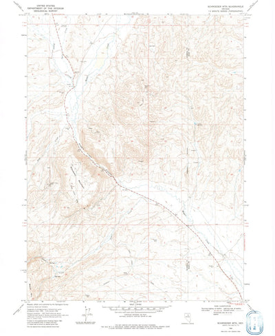 United States Geological Survey Schroeder Mountain, NV (1968, 24000-Scale) digital map