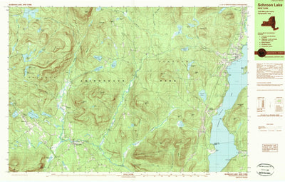United States Geological Survey Schroon Lake, NY (1989, 25000-Scale) digital map