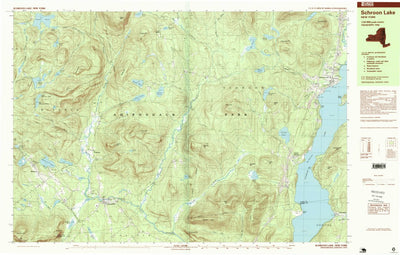 United States Geological Survey Schroon Lake, NY (1995, 25000-Scale) digital map