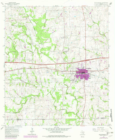 United States Geological Survey Schulenburg, TX (1965, 24000-Scale) digital map