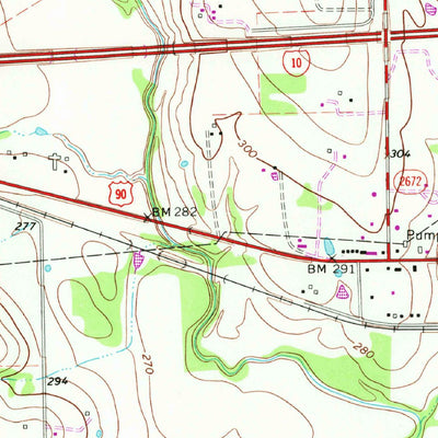 United States Geological Survey Schulenburg, TX (1965, 24000-Scale) digital map