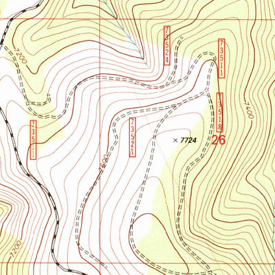 United States Geological Survey Schultz Saddle, MT (1998, 24000-Scale) digital map