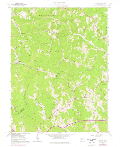 United States Geological Survey Schultz, WV (1961, 24000-Scale) digital map