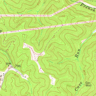 United States Geological Survey Schultz, WV (1961, 24000-Scale) digital map