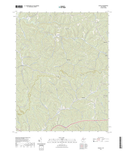 United States Geological Survey Schultz, WV (2023, 24000-Scale) digital map