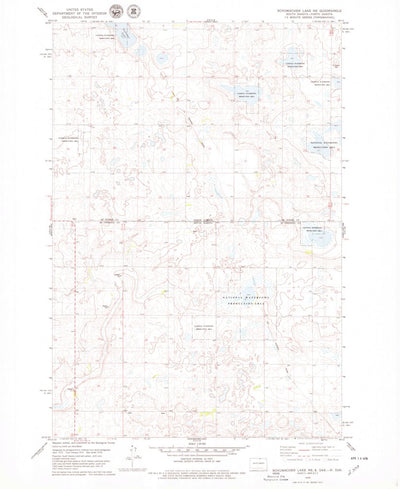 United States Geological Survey Schumacher Lake NE, SD-ND (1978, 24000-Scale) digital map