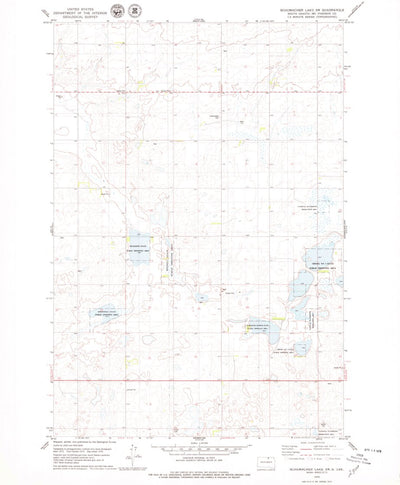 United States Geological Survey Schumacher Lake SW, SD (1978, 24000-Scale) digital map