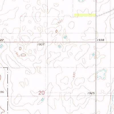 United States Geological Survey Schumacher Lake SW, SD (1978, 24000-Scale) digital map