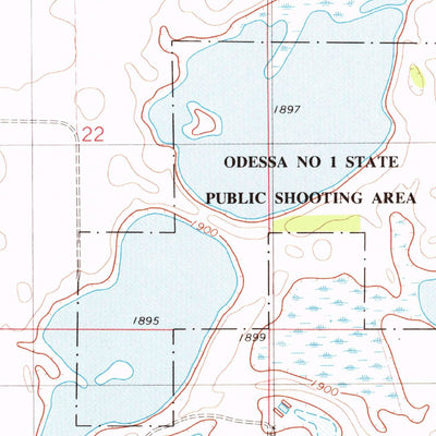 United States Geological Survey Schumacher Lake SW, SD (1978, 24000-Scale) digital map
