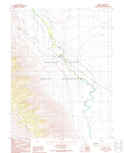 United States Geological Survey Schurz, NV (1988, 24000-Scale) digital map