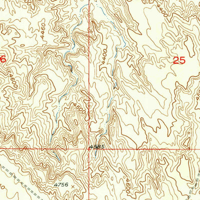 United States Geological Survey Schuster Flats NE, WY (1951, 24000-Scale) digital map