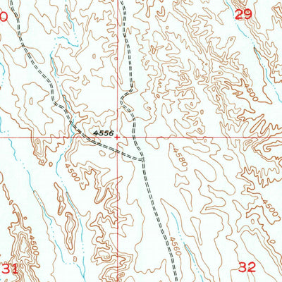 United States Geological Survey Schuster Flats NW, WY (1951, 24000-Scale) digital map