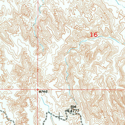United States Geological Survey Schuster Flats NW, WY (1951, 24000-Scale) digital map