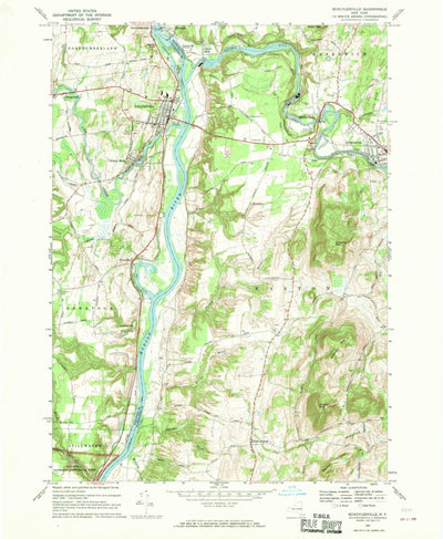 United States Geological Survey Schuylerville, NY (1967, 24000-Scale) digital map
