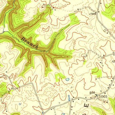 United States Geological Survey Science Hill, KY (1954, 24000-Scale) digital map