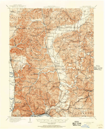 United States Geological Survey Sciotoville, OH-KY (1911, 62500-Scale) digital map