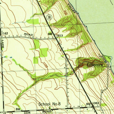 United States Geological Survey Scipio Center, NY (1943, 31680-Scale) digital map