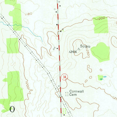 United States Geological Survey Scipio Center, NY (1956, 24000-Scale) digital map