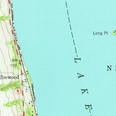 United States Geological Survey Scipio Center, NY (1956, 24000-Scale) digital map
