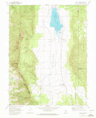 United States Geological Survey Scipio Lake, UT (1969, 24000-Scale) digital map