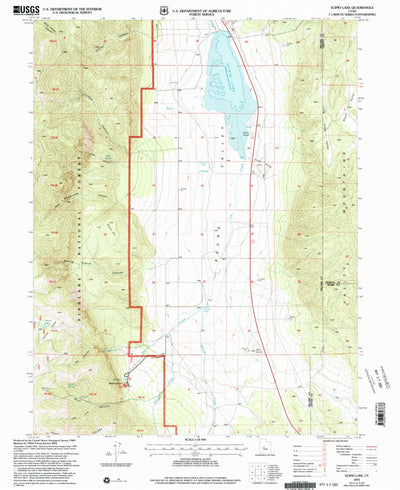 United States Geological Survey Scipio Lake, UT (2001, 24000-Scale) digital map
