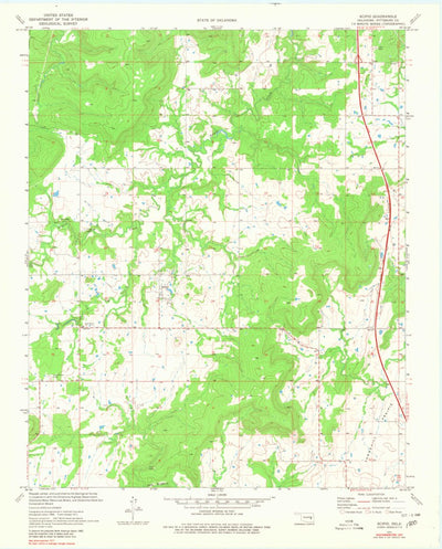 United States Geological Survey Scipio, OK (1971, 24000-Scale) digital map