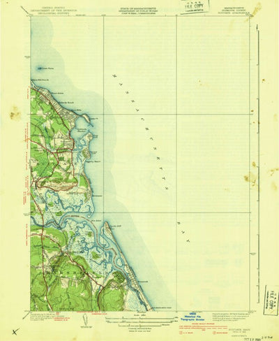 United States Geological Survey Scituate, MA (1940, 31680-Scale) digital map