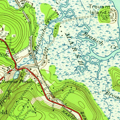 United States Geological Survey Scituate, MA (1947, 24000-Scale) digital map
