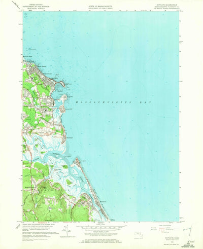 United States Geological Survey Scituate, MA (1961, 24000-Scale) digital map