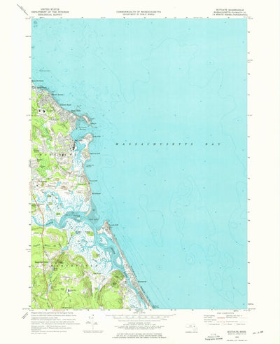 United States Geological Survey Scituate, MA (1974, 24000-Scale) digital map