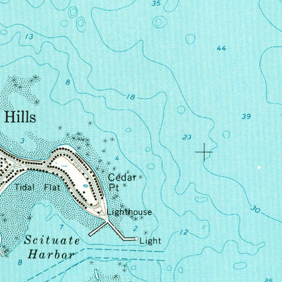 United States Geological Survey Scituate, MA (1974, 24000-Scale) digital map
