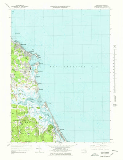 United States Geological Survey Scituate, MA (1974, 25000-Scale) digital map
