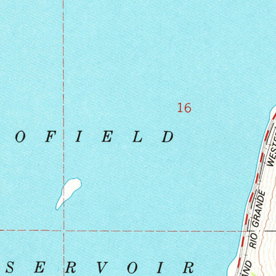 United States Geological Survey Scofield Reservoir, UT (1978, 24000-Scale) digital map