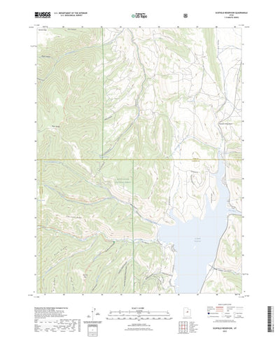 United States Geological Survey Scofield Reservoir, UT (2023, 24000-Scale) digital map