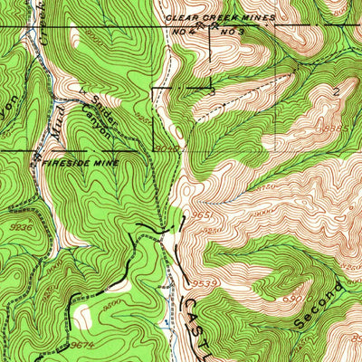 United States Geological Survey Scofield, UT (1923, 62500-Scale) digital map