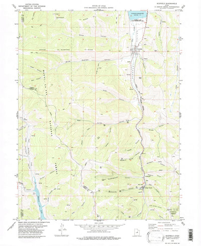 United States Geological Survey Scofield, UT (1979, 24000-Scale) digital map