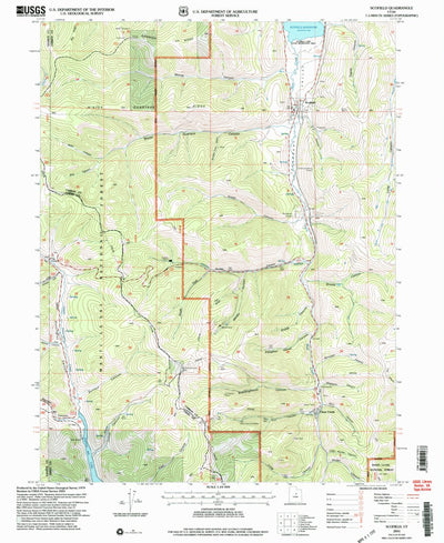 United States Geological Survey Scofield, UT (2001, 24000-Scale) digital map