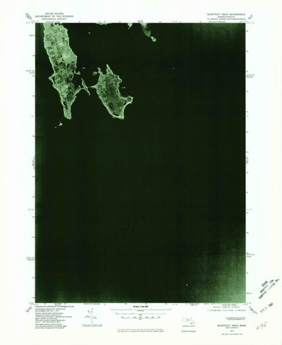United States Geological Survey Sconticut Neck, MA (1977, 25000-Scale) digital map